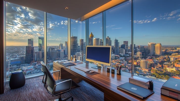 Oficina corporativa premium